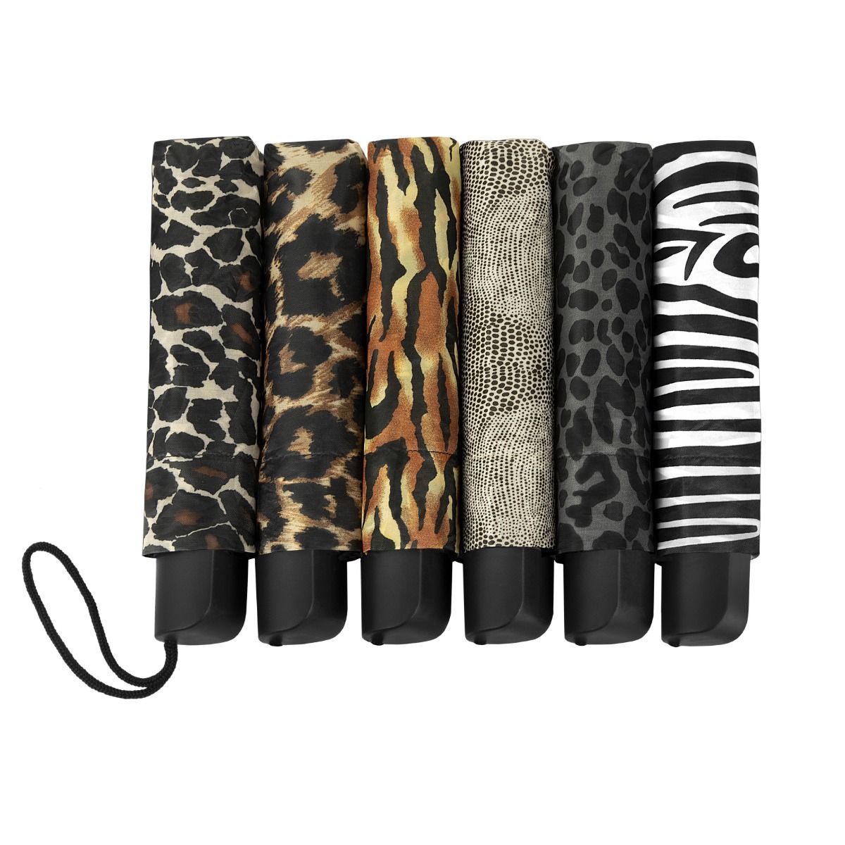 Impliva falconetti umbrella foldable mini size animal print assorted-0