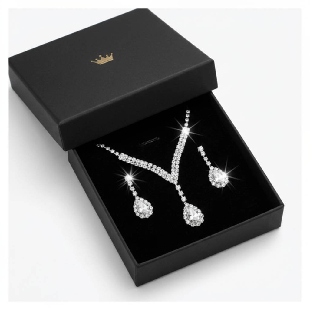 Parure écrin blanc
