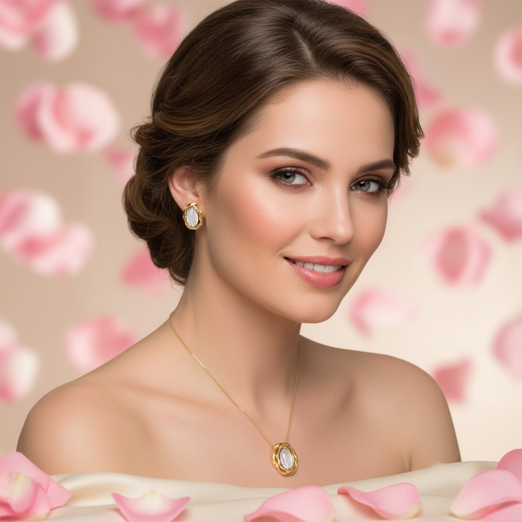 Parure portée romantique