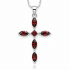 Pendentif croix fond blanc