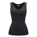 Top Sans Manches Femme avec Brassière Intégrée Amovible – Camisole Casual Confort S à XXL