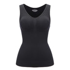 Top Sans Manches Femme avec Brassière Intégrée Amovible – Camisole Casual Confort S à XXL
