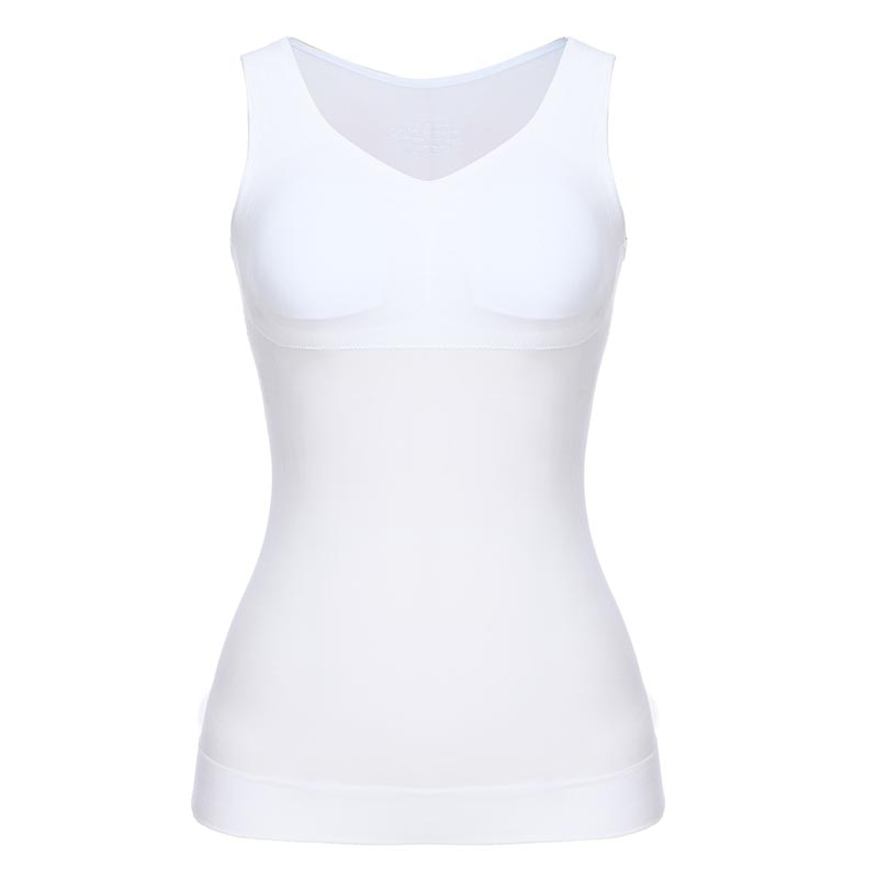 Top Sans Manches Femme avec Brassière Intégrée Amovible – Camisole Casual Confort S à XXL