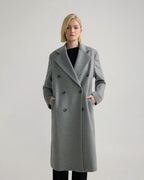 Women's Long Wool Coat – Classic Cut & Winter Comfort | FuturaTrend