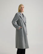 Women's Long Wool Coat – Classic Cut & Winter Comfort | FuturaTrend