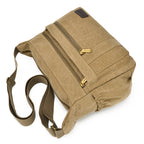 Sac Bandoulière Femme Toile — Sac Messenger Crossbody Multipoches 33x24x16 cm